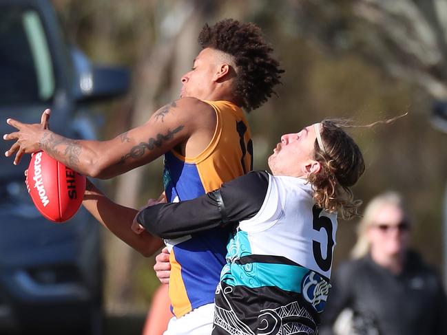 Kai Daniels resumed playing football last year ands was regularly named in the best for Golden Square’s senior team. Picture: Yuri Kouzmin