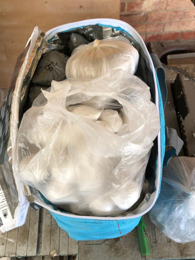 15kg of heroin seized at Angle Park. Pic: SA Police