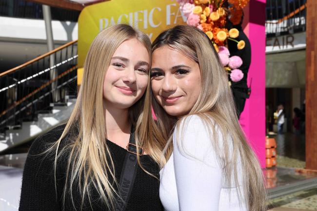 Fynnity Marc and India Brites at Pacific Fair Beauty Weekend with Anna Paul. Picture, Portia Large.