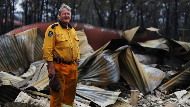 RFS Volunteer Russell Scholes at his property in Balmoral. Picture: Jane Dempster.