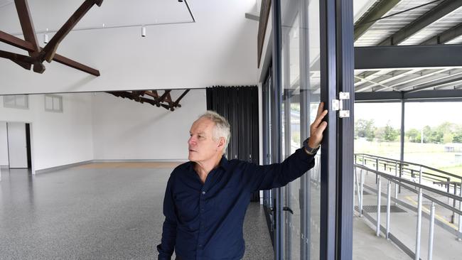 Clarence Valley Council manager of open spaces Peter Birch inside the new Maclean Showground pavilion.