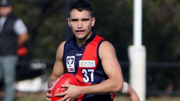 Hedley Smith in action for Coburg. Picture: Eleanor Armstrong