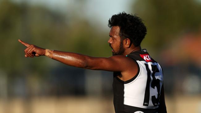 Junior Rioli looked dangerous up forward. Picture: Will Russell/AFL Photos via Getty Images