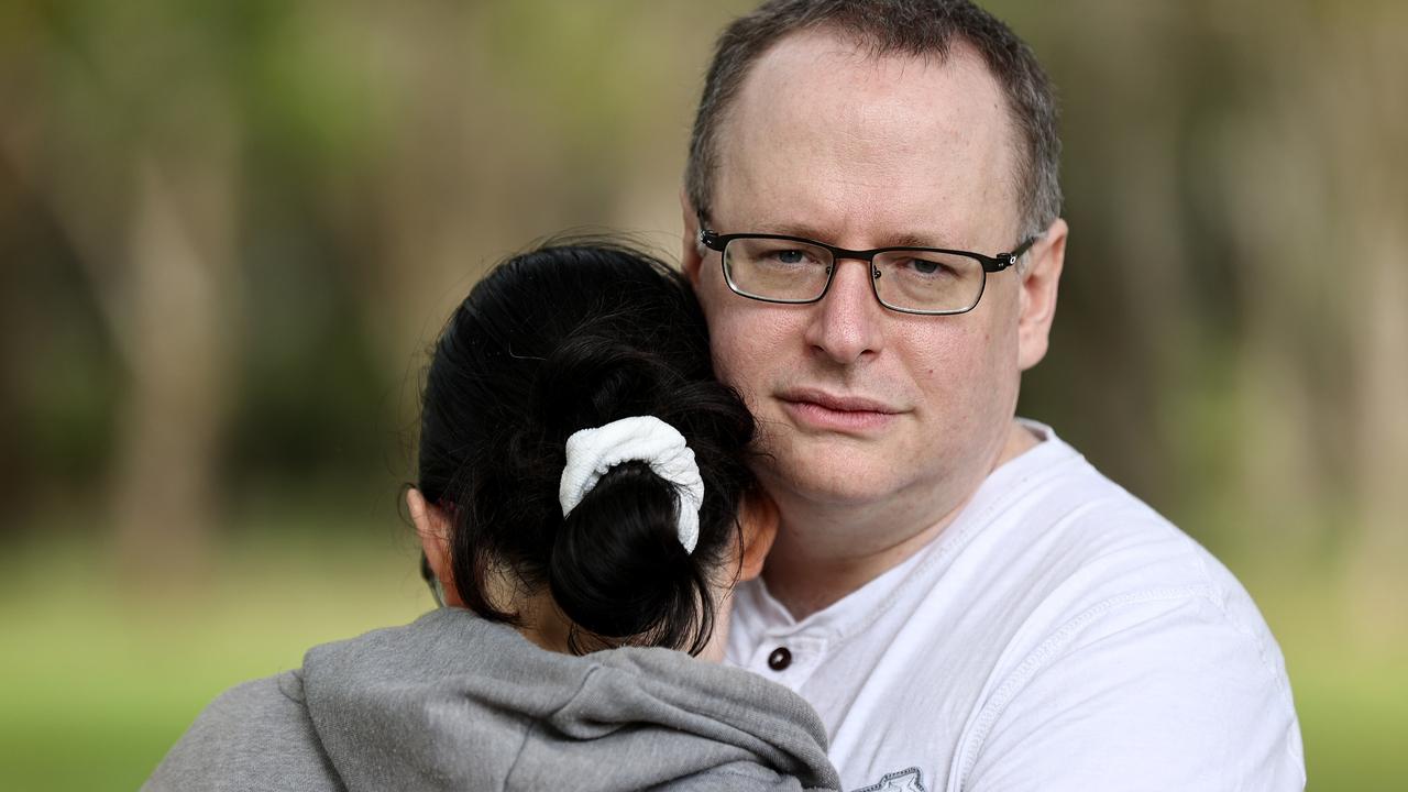 Steven Morris with his wife