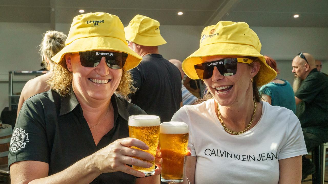 Nicky Thomas from The Imperial Hotel and Luisa Stewart from the Bundaberg Rum Distillery. Picture: Alain Bouvier