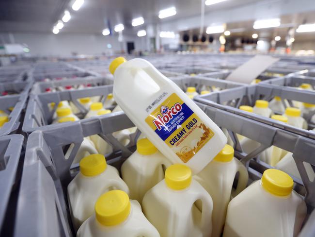 Norco is one of the Australia’s leading suppliers of fresh milk for the domestic market. Picture by Richard Gosling