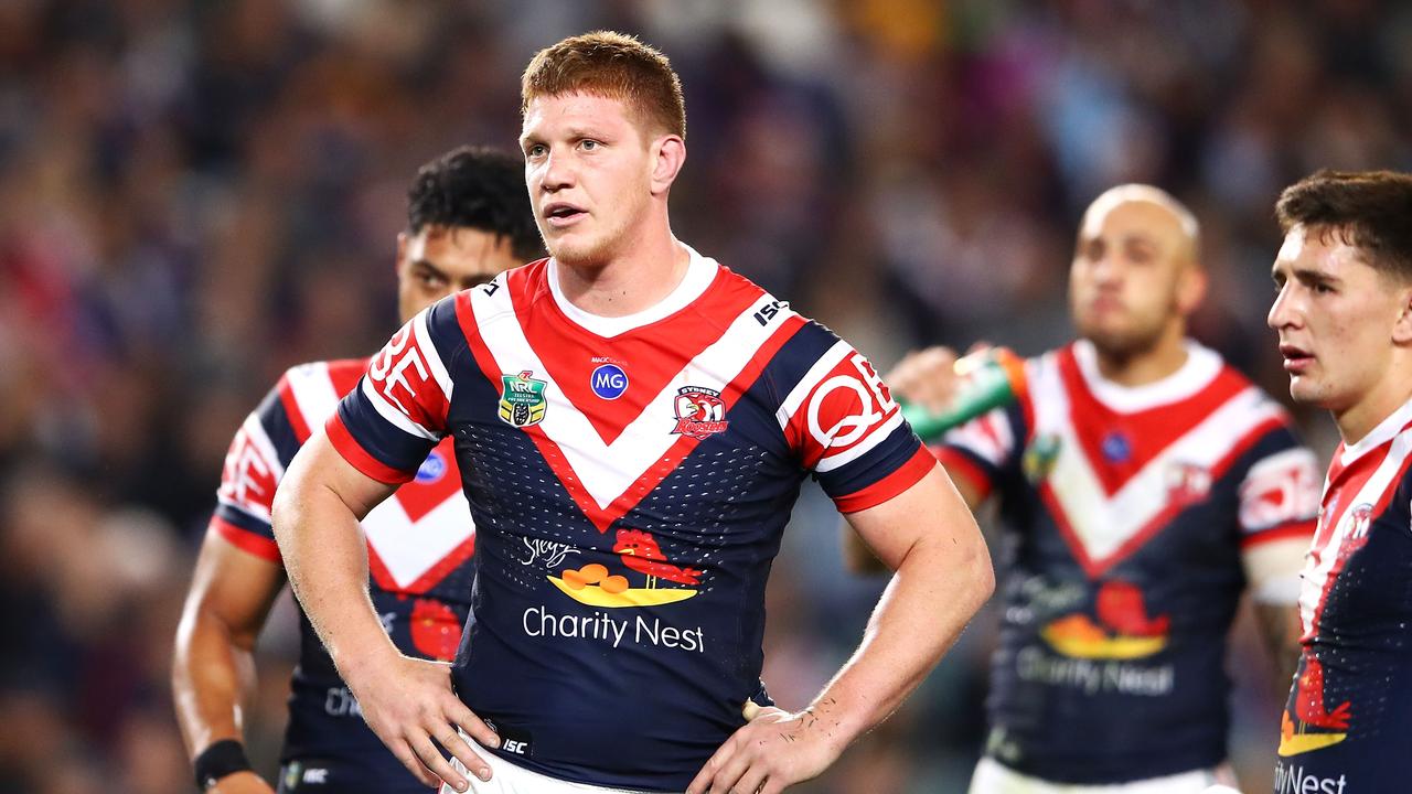 Dylan Napa’s tackling technique has had disastrous results. (Photo by Mark Kolbe/Getty Images)