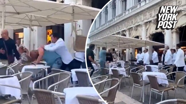 Restaurant nightmare: Waiters brawl with 'foreign customers