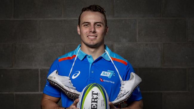 Trae Williams has swapped athletics for rugby sevens to chase his Olympic ambitions. Picture: Brendan Hertel/QRU