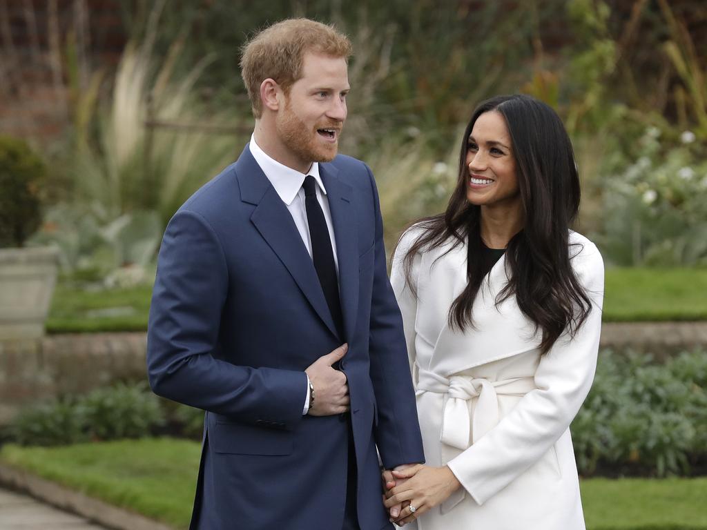 Things started so well for Prince Harry and Meghan Markle when they announced their engagement in 2017. Picture: AP