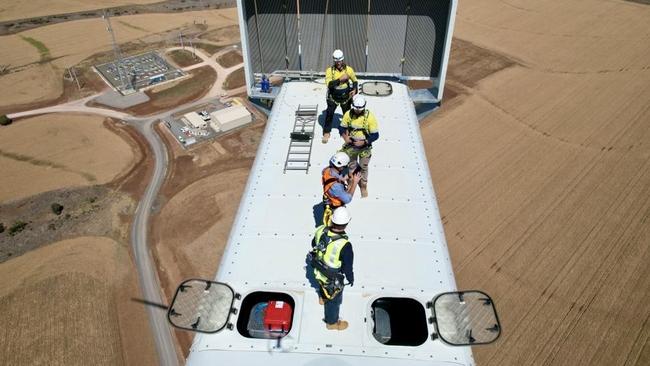 The view from the top at Queensland’s Dulacca Wind Farm.