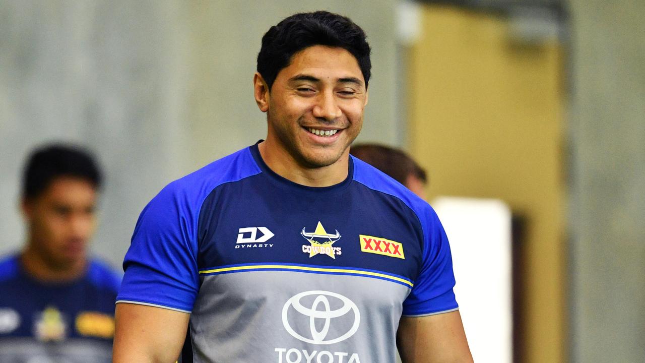 Jason Taumalolo . NRL; North Queensland Cowboys training at the Hutchinson Builders Centre, Townsville. Picture: Alix Sweeney