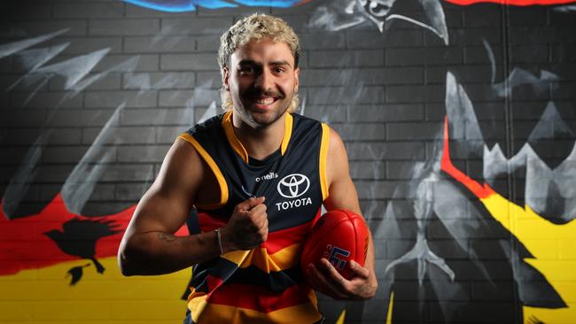 Izak Rankine in his new Crows colours. Picture: Sarah Reed/Getty Images