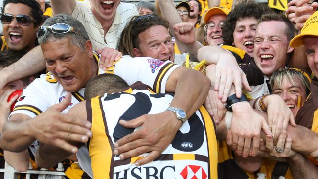 Lance Franklin after the 2008 Grand Final.