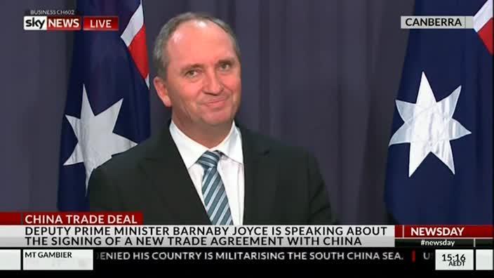 Barnaby Joyce responds to Hanson's Islam remarks