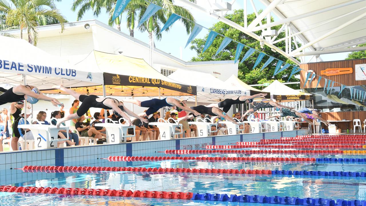 SWIMMING 2020 Beef City: Girls 9 & Over 200m medley Heat 1