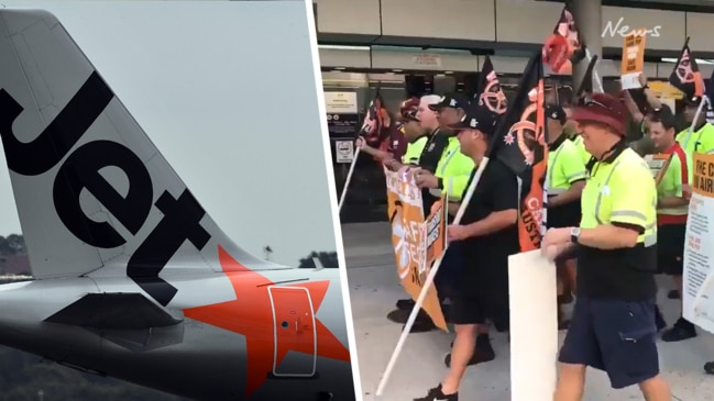 Jetstar workers strike over pay dispute