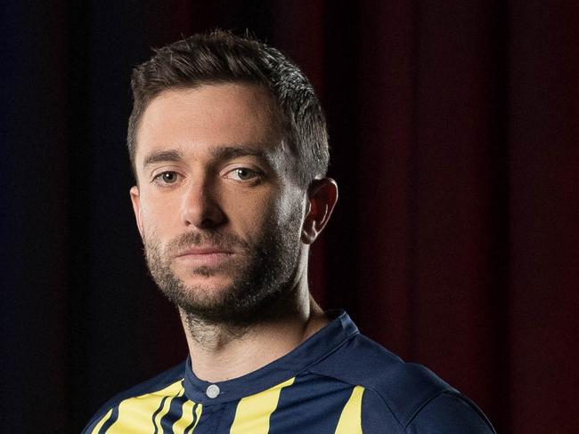 SYDNEY, AUSTRALIA - OCTOBER 15:  Tommy Oar of Central Coast Mariners poses during the 2018/19 A-League Season Launch at Fox Studios on October 15, 2018 in Sydney, Australia.  (Photo by Mark Metcalfe/Getty Images)