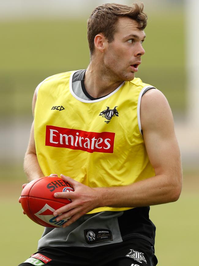 Matthew Scharenberg at Collingwood training.