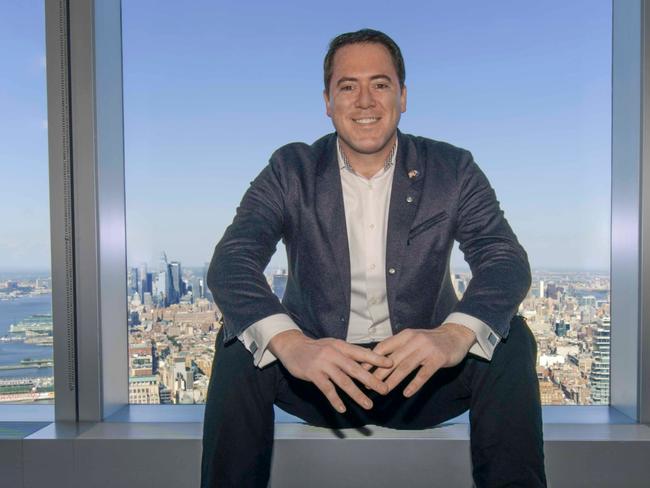 David Collard in the One World Trade Center office. Picture: Abby Holden