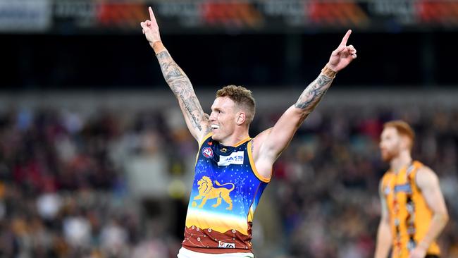 Mitch Robinson celebrates a goal. Pic: Getty Images