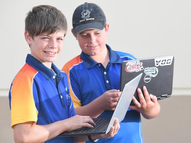 Daykin Stanger, 14, and brother Reece, 13, attend Ballina Coast High School.