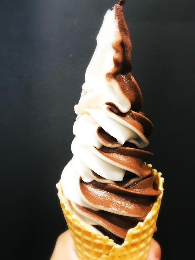 Steven ter Horst’s chocolate and vanilla soft serve.