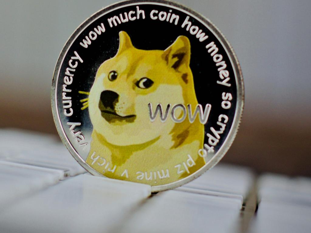 Digital currency physical metal dogecoin coin. Picture: istock