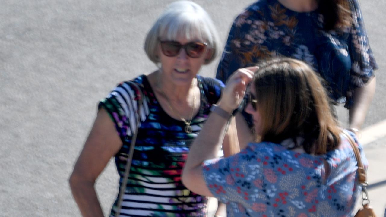 Memorial for Andrew Symonds at Riverway Stadium in Townsville. Mother Barbara Symonds. Picture: Evan Morgan