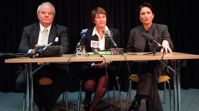 The AMA’s Bruce Shepherd, Kerryn Phelps and Dana Wainwright in 1999. Picture: Chris Pavlich.