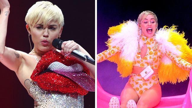 Miley Cyrus during her blockbuster 2014 Bangerz tour.