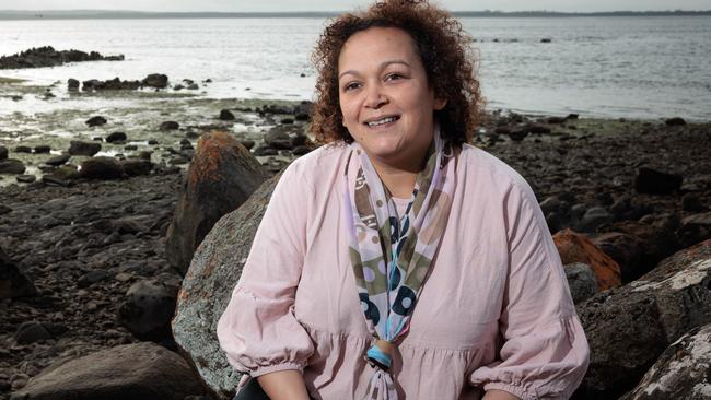 Voice referendum No voter, Selina Maguire-Colgrave, the Chair of Circular Head Aboriginal Corporation, at Montague in Tasmania. Picture: Peter Mathew