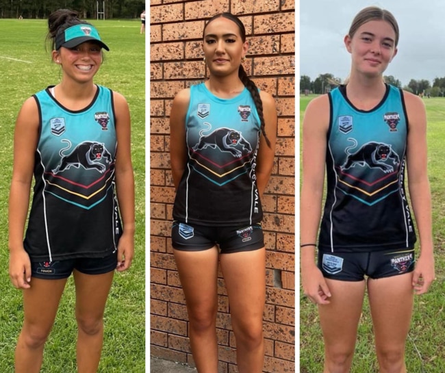 Ainsley Mills, Emily Neville-Smith and Taylah Wicker of Berkeley Vale Womens 20s. Pictures: Contributed