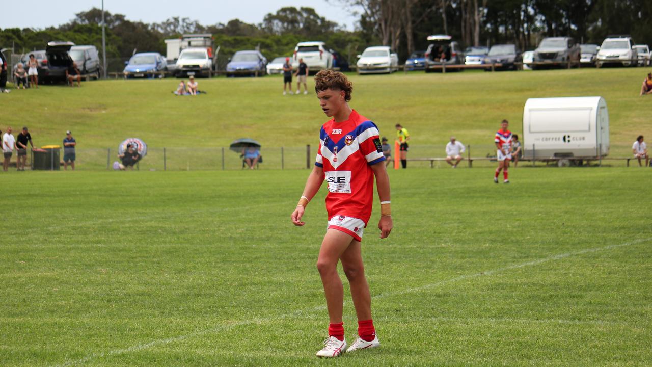 Taj Barrett of the Illawarra South Coast Dragons Andrew Johns Cup team. Picture: Kevin Merrigan