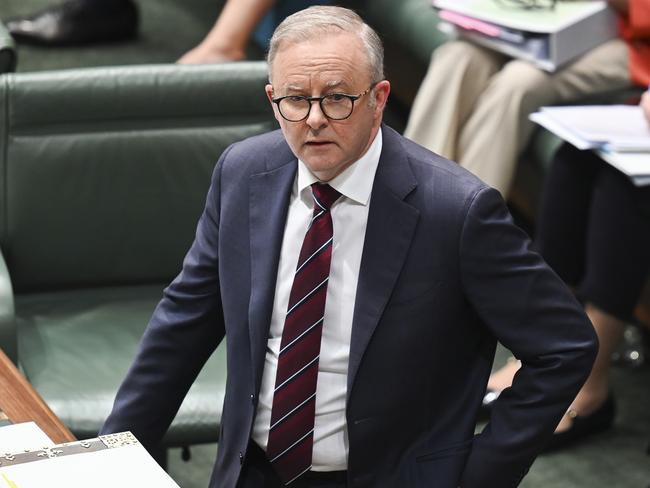 CANBERRA, Australia - NewsWire Photos - August 19, 2024: Prime Minister Anthony Albanese during Question Time at Parliament House in Canberra. Picture: NewsWire / Martin Ollman