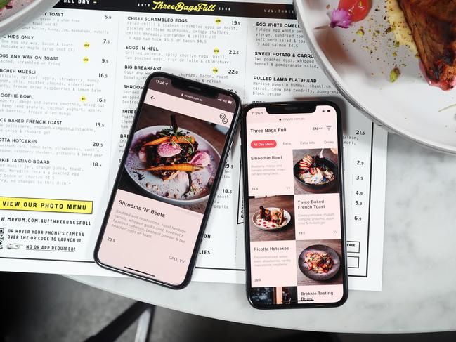 Mr Yum Food ApMr Yum food ap lets diners see each dish on a menu before they order. Ryan Stockall and Julia Catalano check out the ap. Picture Rebecca Michael.