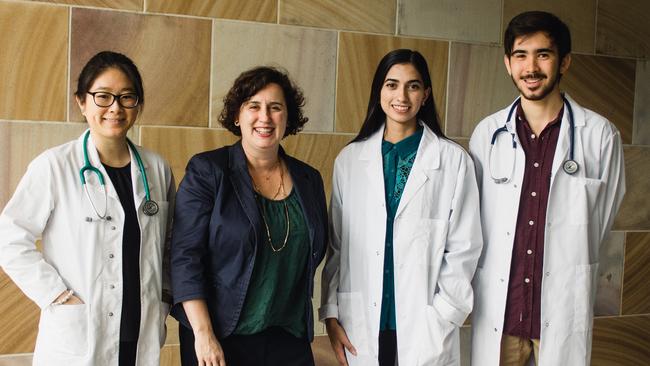 Saleha Khan, Professor Kirsty Forrest, Eileen Truong and Sebastien Chin