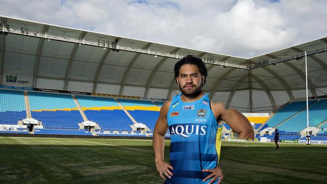 Gold Coast Titans open training session at Cbus Super Stadium. Konrad Hurrell. Photo: Jerad Williams