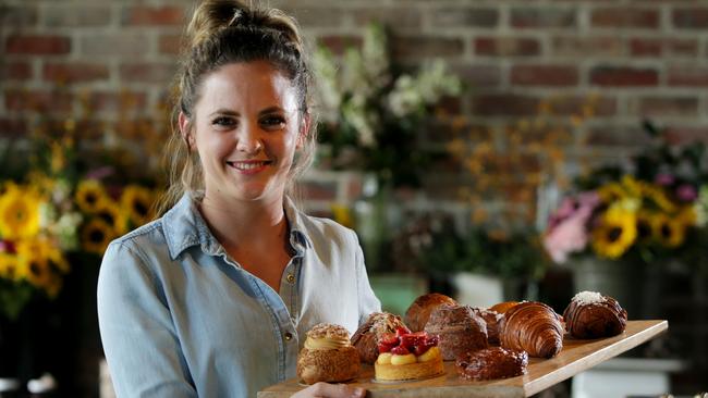 Ursula Watts at her cafe Bam Bam Bakehouse in Mermaid Beach. Pic Tim Marsden