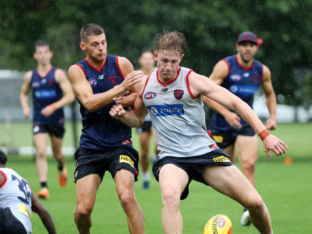 Van Rooyen was Melbourne’s best key forward in 2023. Picture: Mark Stewart