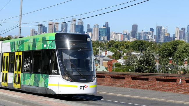 A ten-year plan proposed by the City of Melbourne would see the city’s tram network overhauled. Picture: Ian Currie