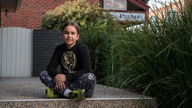 Patient Mietta Smith at the Dermatology Clinics Australia in Newtown. Picture: Brad Fleet