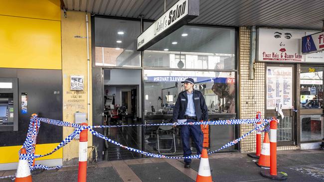 The Marrickville salon where the Siale brothers were shot at. Picture: NCA Newswire/ Monique Harmer