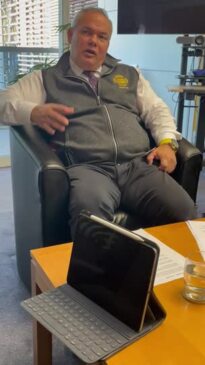 Mayor Tom Tate on trams and 2032 Olympic Games