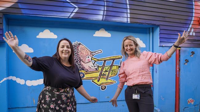 Mackay City and Waterfront project manager Kylie Rogers (right) and project coordinator Stacey Mills are excited for the community to experience place activation in the CBD including with special events in Fifth Lane. Picture: Heidi Petith