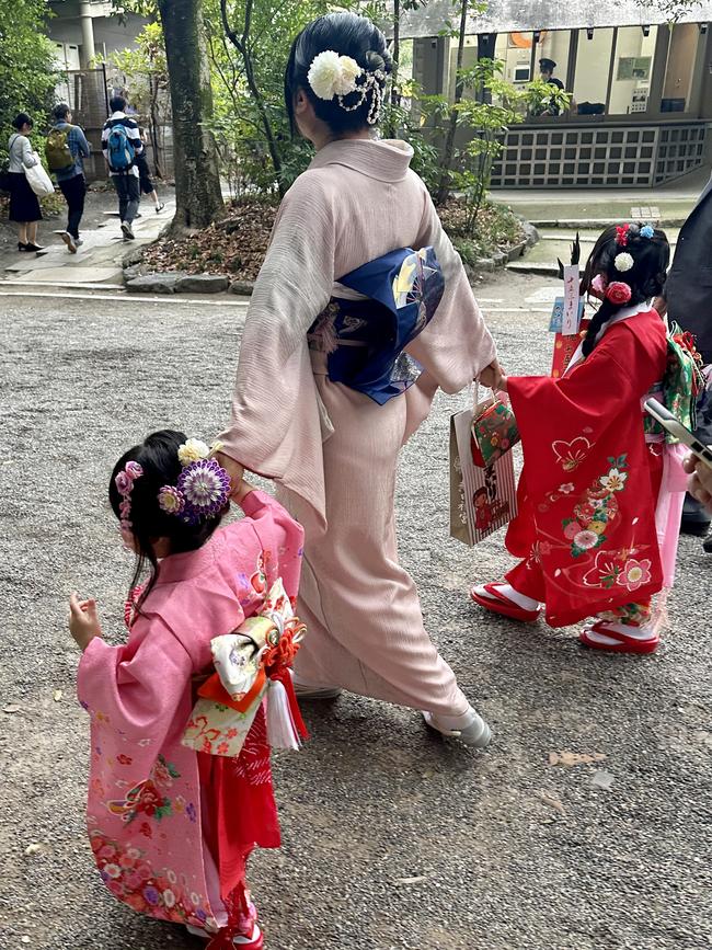 The children all wear traditional dress. Picture: Milanda Rout