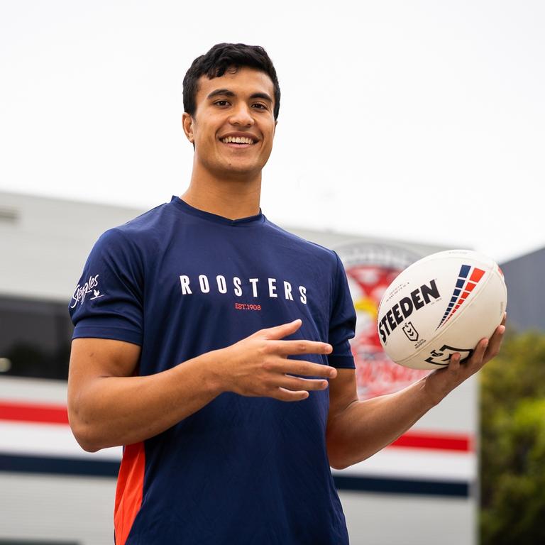 Sydney Roosters are failing to capitalise on the interest surrounding their new signing Joseph Suaalii. Picture: Roosters Digital