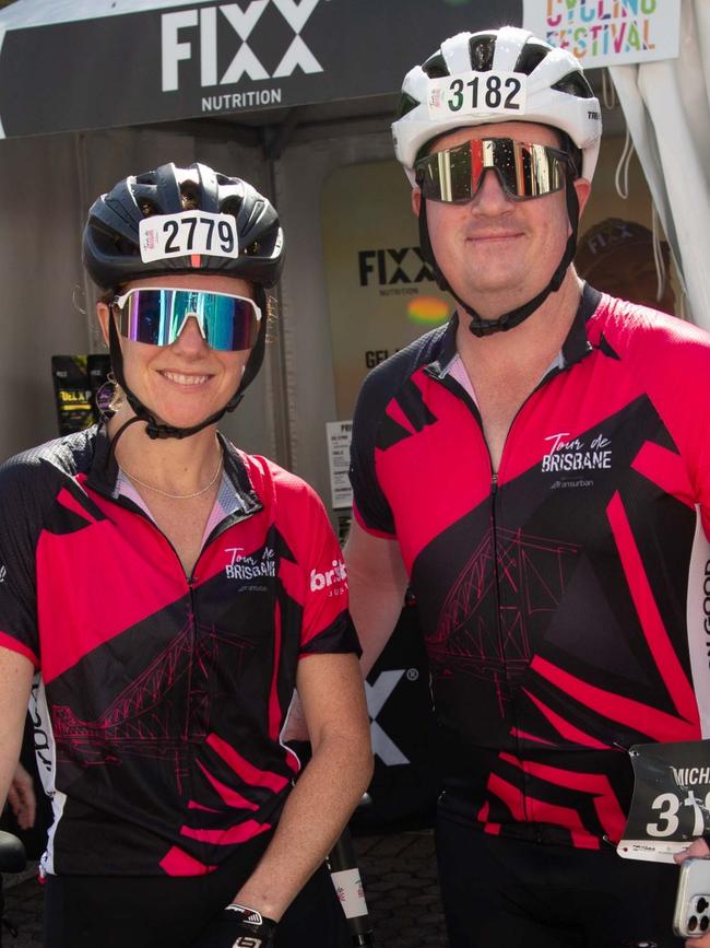 Thousands of cyclists took to the streets of the river city on Sunday for the Tour de Brisbane. \Photo: Grace Kessels.