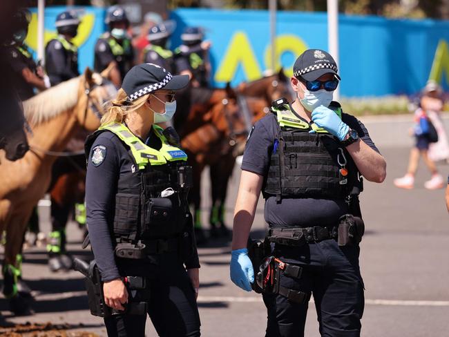 Wayne Gatt said police force were compliant with Covid measures. Picture: Martin Keep