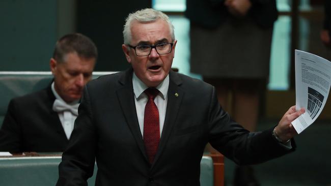 Andrew Wilkie will not be attending Wednesday’s emergency sitting of Federal Parliament. Picture: GARY RAMAGE